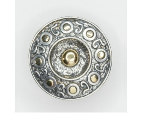 Кольцо, арт. 1915, серебро 925 пробы, золото, чернение