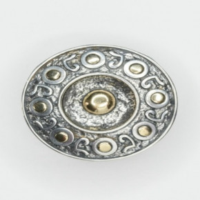 Кольцо, арт. 1915, серебро 925 пробы, золото, чернение