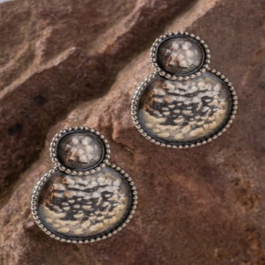 Серьги-пусеты, арт. 2965, серебро 925 пробы, чернение